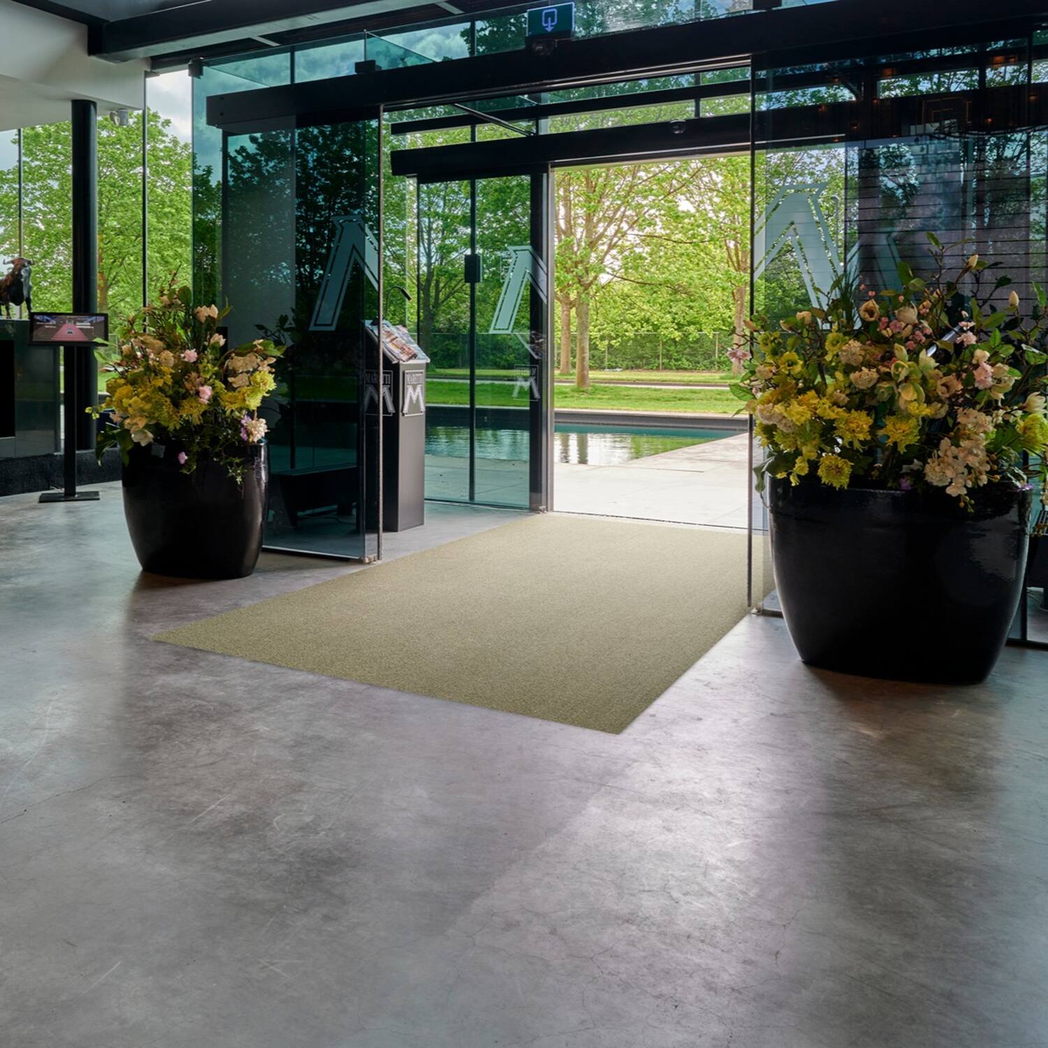 INTR. Moist Schoonloopmat | Kalksteengrijs | 200cm